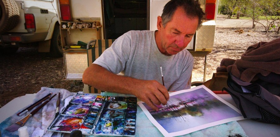 painting at leichhardt lagoon