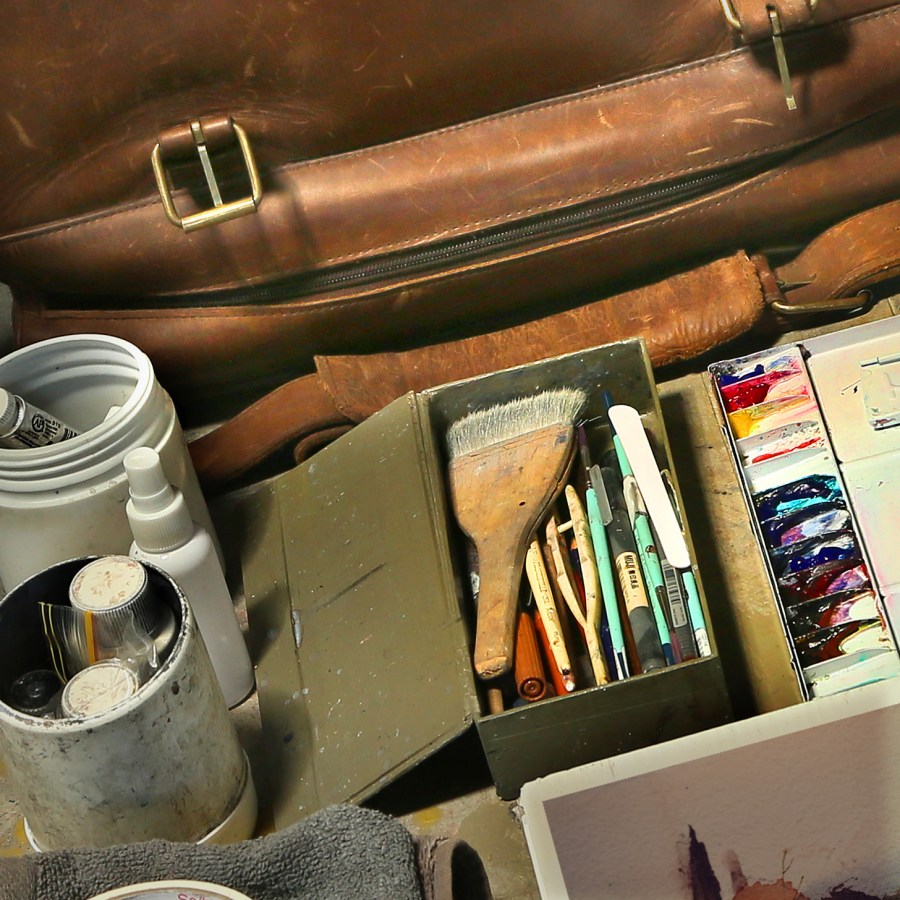 Traveling Watercolor equipment